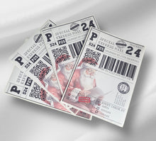Load image into Gallery viewer, FIVER FRIDAY Official Santa Red Postage Label- Christmas PACK OF 10