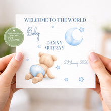 Load image into Gallery viewer, Baby bear new baby card