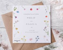 Load image into Gallery viewer, Engagement, Wedding, Anniversary Floral Card