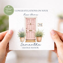 Load image into Gallery viewer, Personalised Front Door New Home Card