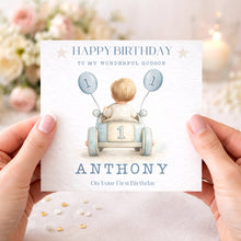 Load image into Gallery viewer, Toddler Car Birthday Card - Ages 1-5