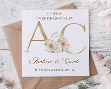 Load image into Gallery viewer, Elegant Initials Wedding Card