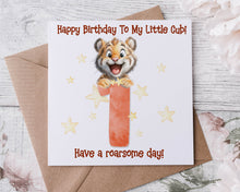 Load image into Gallery viewer, Tiger Cub Birthday Card