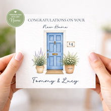 Load image into Gallery viewer, Personalised Front Door New Home Card