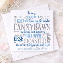 Load image into Gallery viewer, Scottish Insults Birthday card!