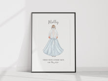 Load image into Gallery viewer, First Holy Communion Girl A4 Unframed Print