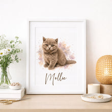 Load image into Gallery viewer, Bespoke Cat Illustration - From Photo to Print!