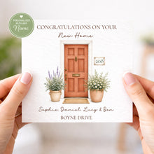 Load image into Gallery viewer, Personalised Front Door New Home Card