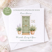 Load image into Gallery viewer, Personalised Front Door New Home Card