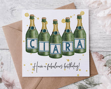 Load image into Gallery viewer, Champagne Birthday Card 2