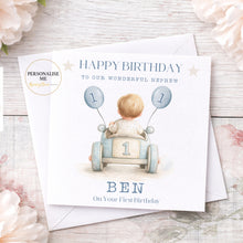 Load image into Gallery viewer, Toddler Car Birthday Card - Ages 1-5