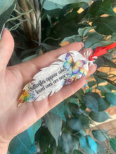 Load image into Gallery viewer, Hanging Feather Christmas decoration