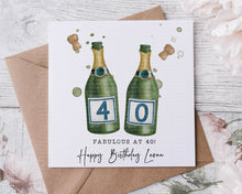 Load image into Gallery viewer, Champagne Birthday Card 2