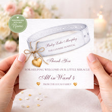 Load image into Gallery viewer, Thank you Nurse/Midwife/Medical Team Wrist Band Card