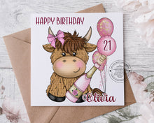 Load image into Gallery viewer, Birthday Card - Highland Coo!
