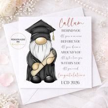 Load image into Gallery viewer, Gnome Graduation Card