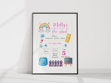 Load image into Gallery viewer, First Day of School 2025 A4 UNFRAMED