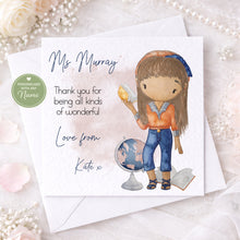 Load image into Gallery viewer, Teacher Character Card - Female