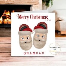 Load image into Gallery viewer, Santa Slippers Christmas Card
