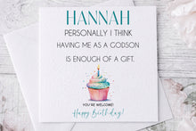 Load image into Gallery viewer, Godparent Birthday Card