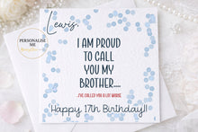 Load image into Gallery viewer, Funny Insult Brother/Brother in law Birthday Card