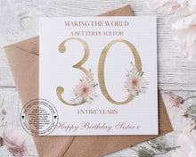 Load image into Gallery viewer, Milestone Birthday Card - Gold Boho Numbers