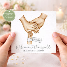 Load image into Gallery viewer, New Baby Card - Holding Hands