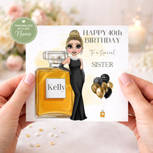 Load image into Gallery viewer, Personalised 40th birthday perfume card