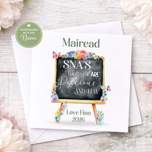 Load image into Gallery viewer, Personalised SNA Thank you Card - Noticeboard
