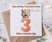 Load image into Gallery viewer, Tiger Cub Birthday Card