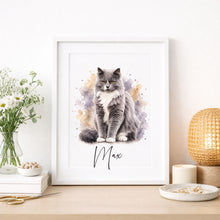 Load image into Gallery viewer, Bespoke Cat Illustration - From Photo to Print!