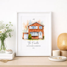 Load image into Gallery viewer, Bespoke House Watercolour Illustration