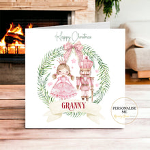 Load image into Gallery viewer, Pink Nutcracker Christmas Card