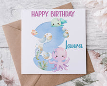 Load image into Gallery viewer, Under The Sea Birthday Card1