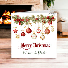Load image into Gallery viewer, Festive Christmas Garland Greeting Card