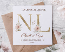 Load image into Gallery viewer, Elegant Initials Wedding Card