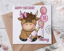 Load image into Gallery viewer, Birthday Card - Highland Coo!
