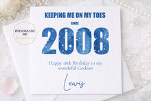 Load image into Gallery viewer, Sentimental 18th Birthday Card for Son/Grandson
