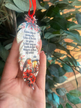 Load image into Gallery viewer, Hanging Feather Christmas decoration