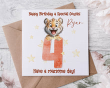 Load image into Gallery viewer, Tiger Cub Birthday Card