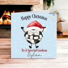 Load image into Gallery viewer, Football character christmas card