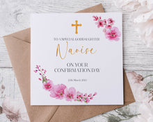 Load image into Gallery viewer, Confirmation Floral  Border Greeting Card