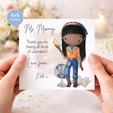Load image into Gallery viewer, Teacher Character Card - Female