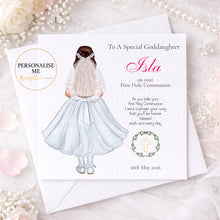 Load image into Gallery viewer, Communion Card for Daughter/Goddaughter/Granddaughter