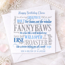 Load image into Gallery viewer, Scottish Insults Birthday card!