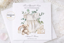 Load image into Gallery viewer, Christening Card -Cute Romper