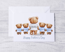 Load image into Gallery viewer, Daddy & Iittle bear Card - 3 to 5 child bears