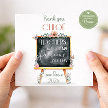 Load image into Gallery viewer, Personalised Teacher Thank you Card - Noticeboard