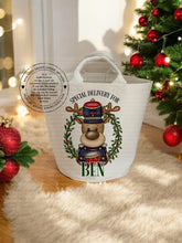 Load image into Gallery viewer, Christmas Felt Trug - Reindeer Designs