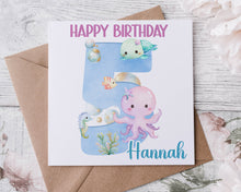 Load image into Gallery viewer, Under The Sea Birthday Card1